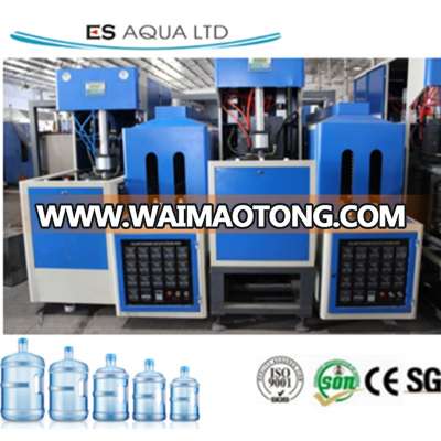 Plastic bottle 18.9L/ 20L / 5 gallon PET preform blow molding machine/semi auto pet bottle blowing machine